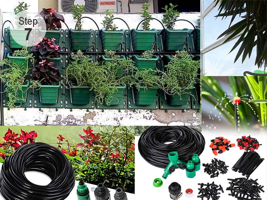 vertical wall irrigation system